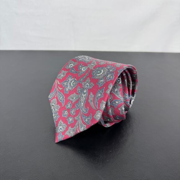 Christian Dior Vintage Paisley 100% Italian Silk Made in USA Neck Tie - Picture 1 of 4